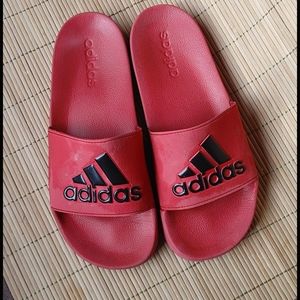 Adidas Red Slides